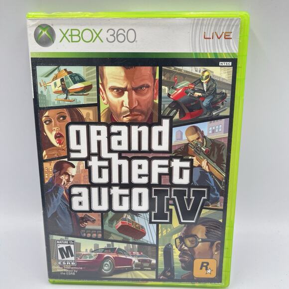 Grand Theft Auto IV GTA 4 (2008) - Xbox 360 - Complete W/ Manual and Map - Picture 1 of 7